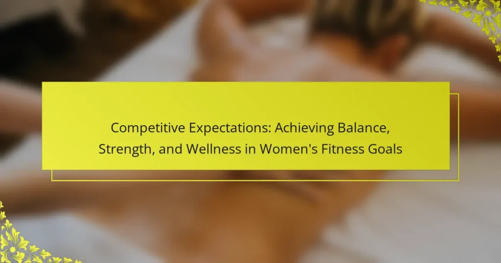 Competitive Expectations: Achieving Balance, Strength, and Wellness in Women’s Fitness Goals